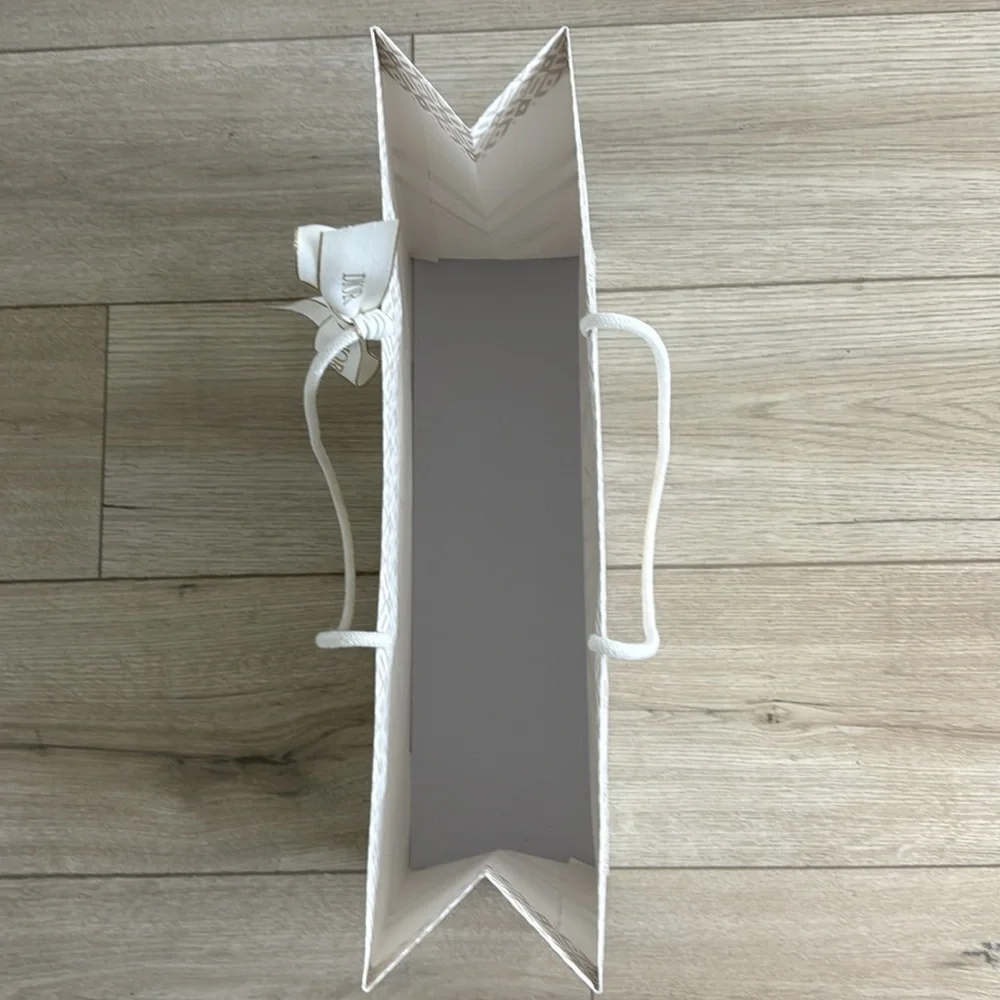 DIOR GOLD & CREAM LUXURY GIFT BAG & DIOR RIBBON